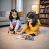 Peg dolls and book - tinyowlets