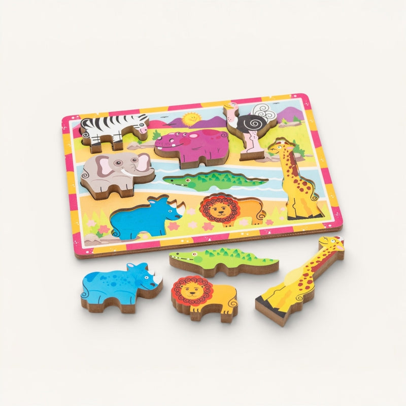 Zoo animal puzzle - tinyowlets